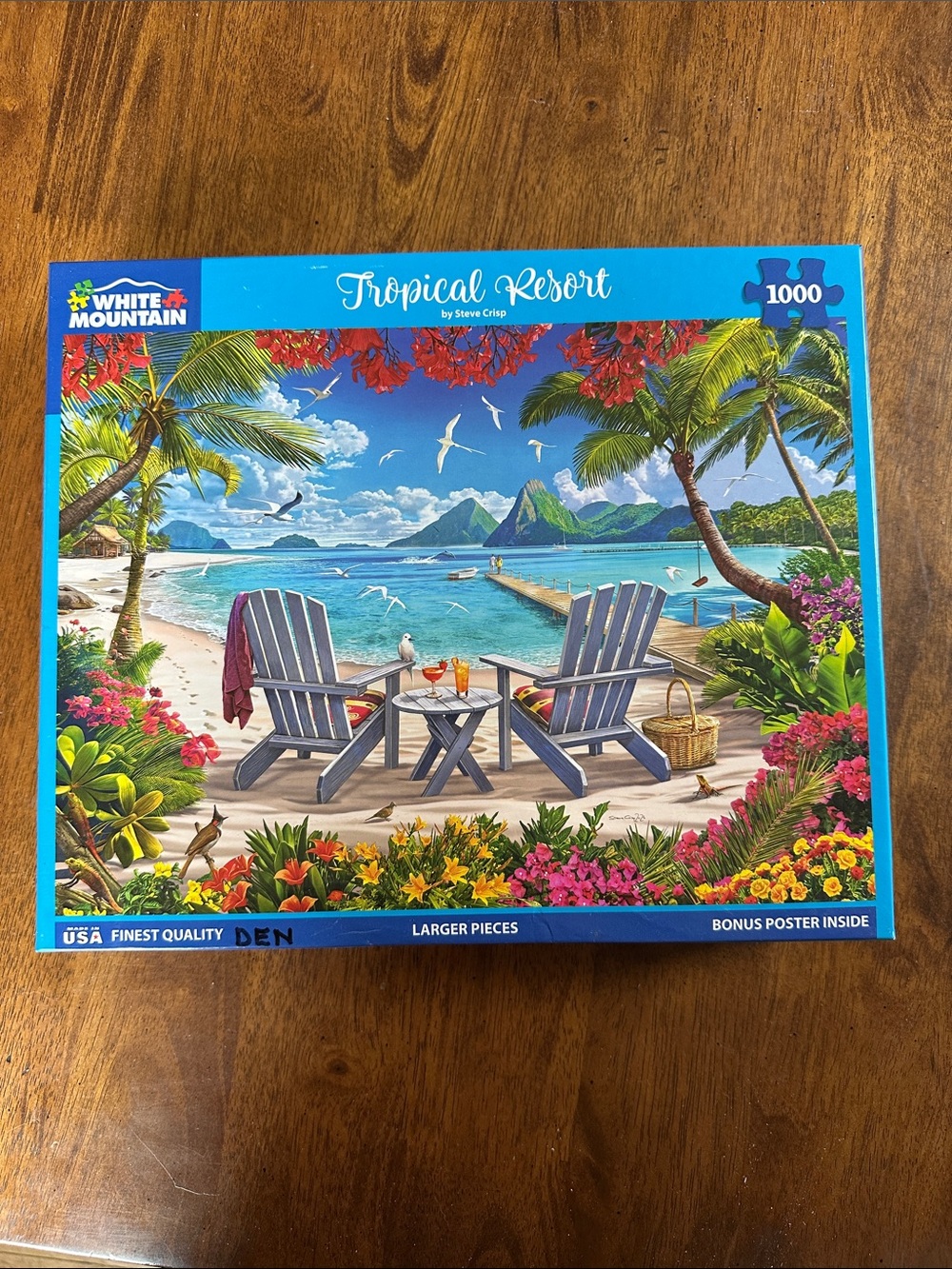 White Mountain “Tropical Resort” Jigsaw Puzzle